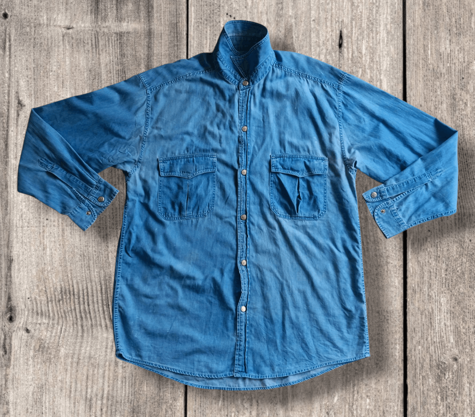 Playboy Vintage | Playboy Denim Shirt Size US XL / EU 56 / 4 - 1 Thumbnail
