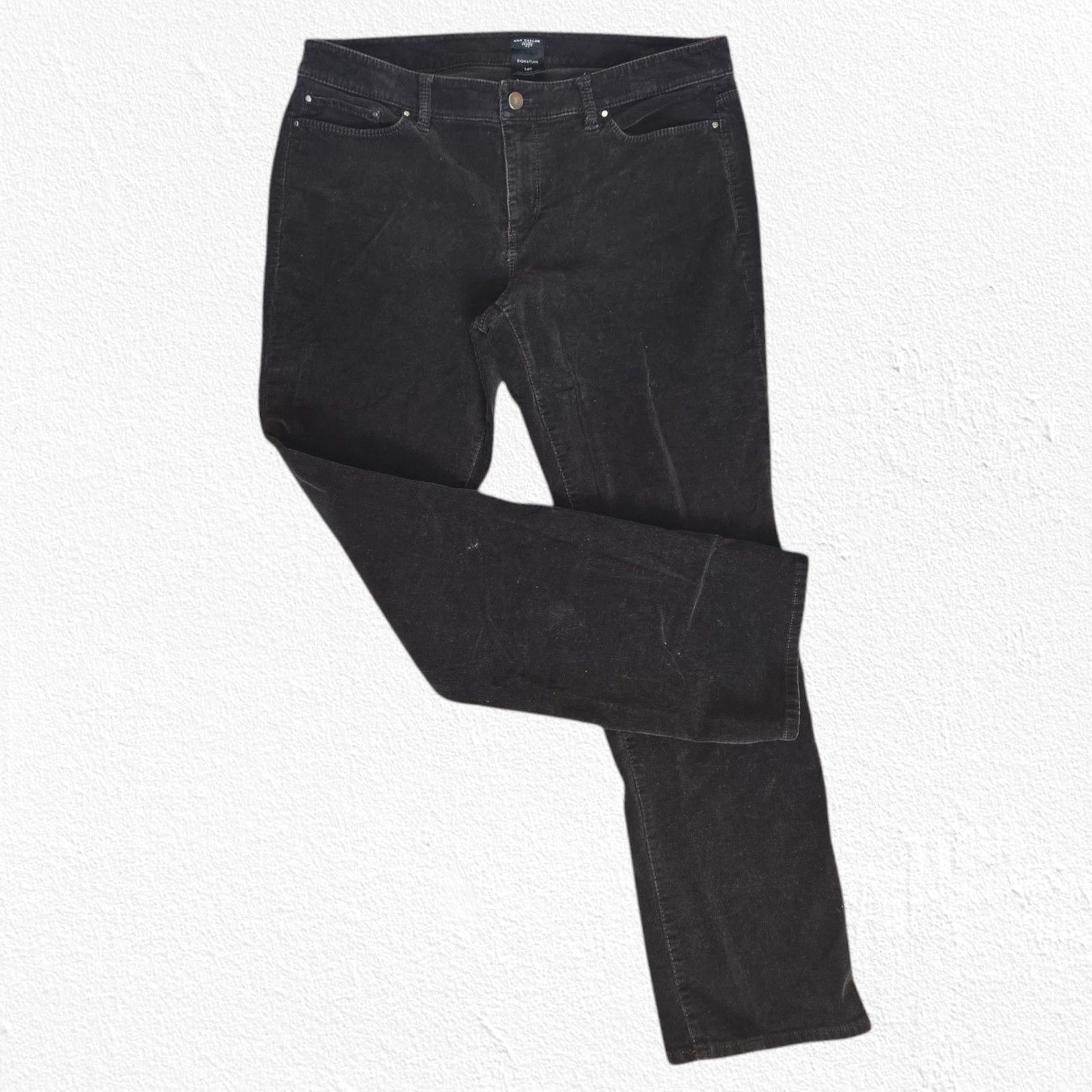 Ann Taylor Ann Taylor Brown Straight Velveteen Pants Size 14P Size 36" / US 14 / IT 50 - 1 Thumbnail