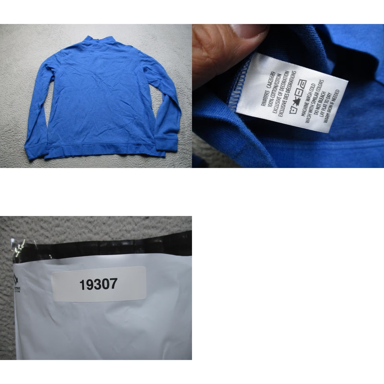 Robert Graham Robert Graham Sweater Mens XL Blue Classic Fit Quarter Zip Pullover Cotton Size US XL / EU 56 / 4 - 8 Thumbnail