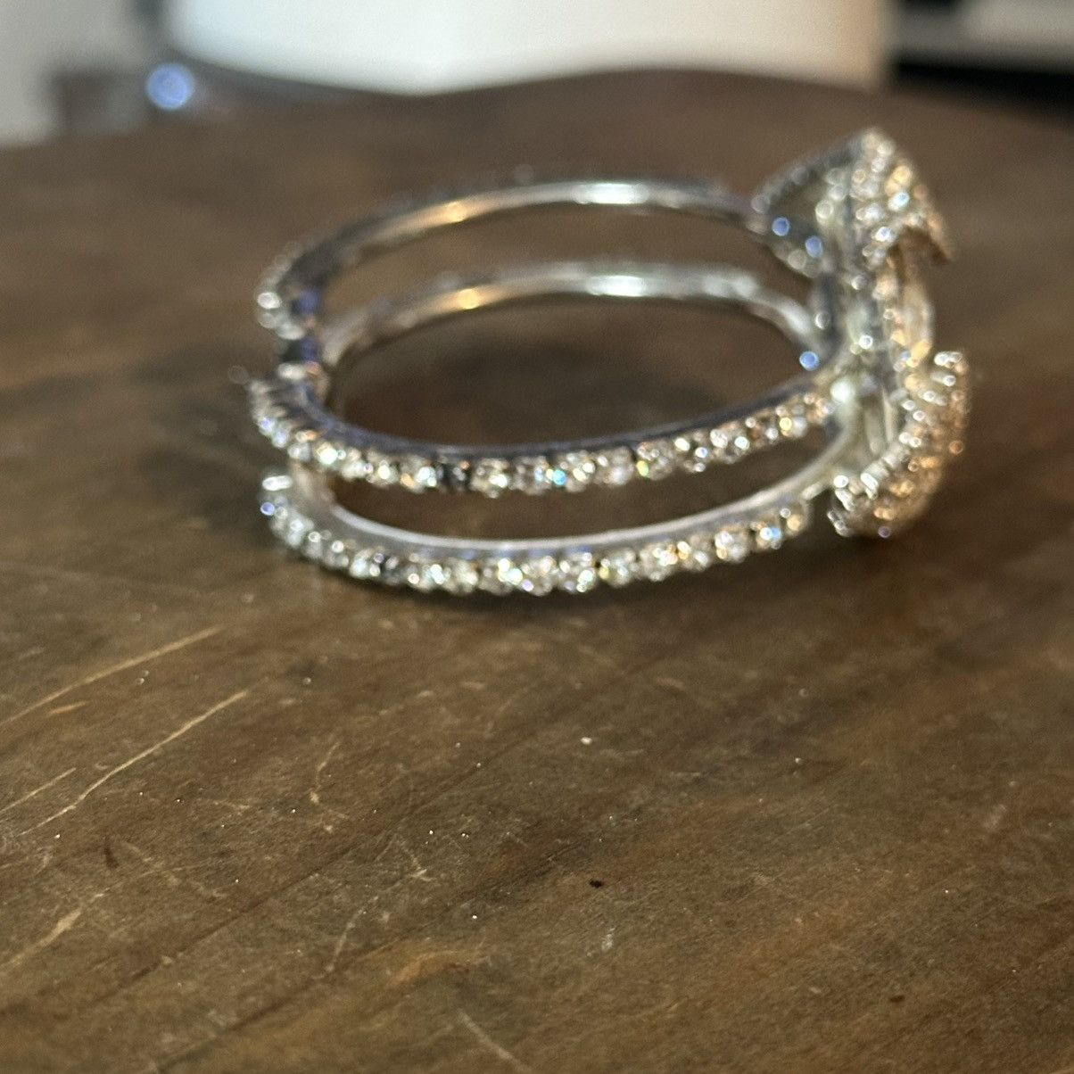 Vintage Vintage rhinestone clamper bracelet Size ONE SIZE - 5 Thumbnail