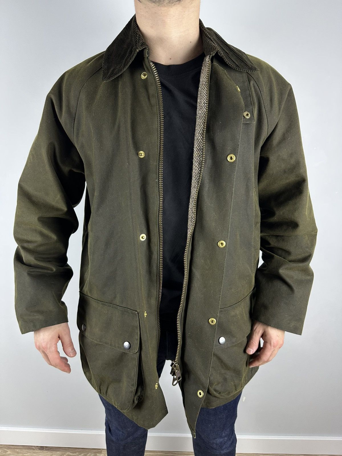 Harris Tweed × Seil Marschall Seil Marschall wax Parka Coat Green jacket Harris Tweed Size US L / EU 52-54 / 3 - 3 Thumbnail