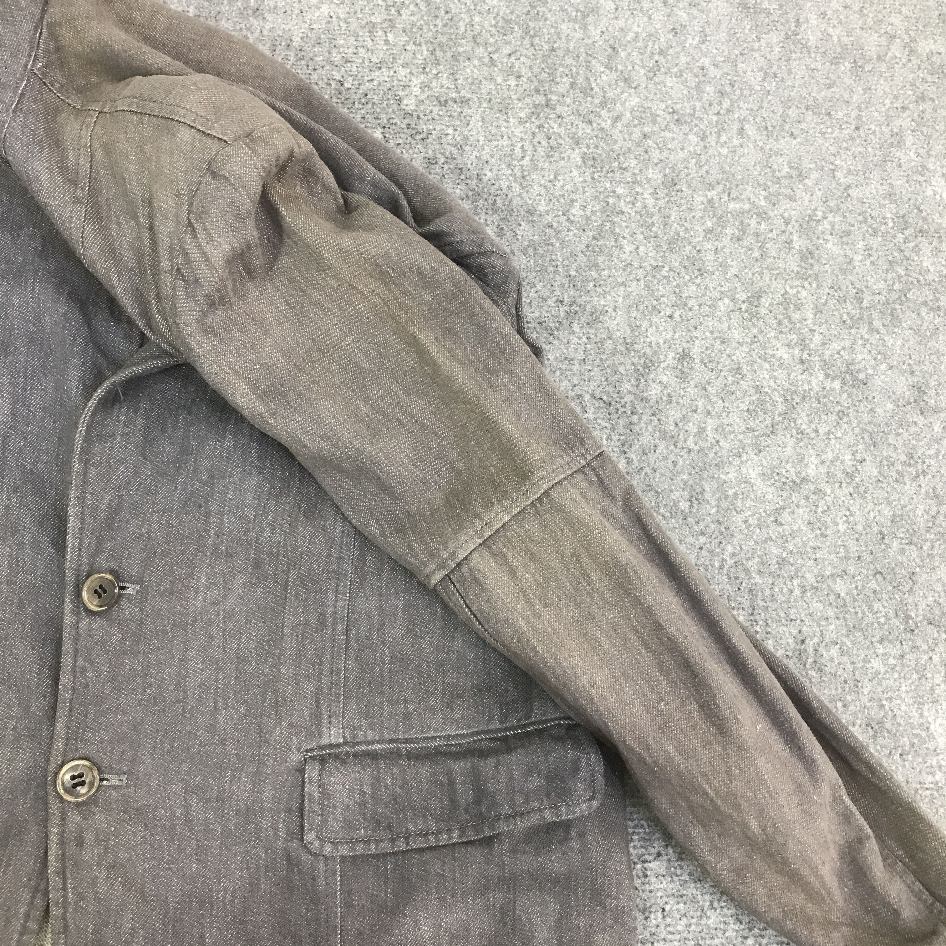 Comme des Garcons 80s COMME DES GARCONS HOMME BLACK FADED JACKET K115B1 Size US L / EU 52-54 / 3 - 12 Thumbnail