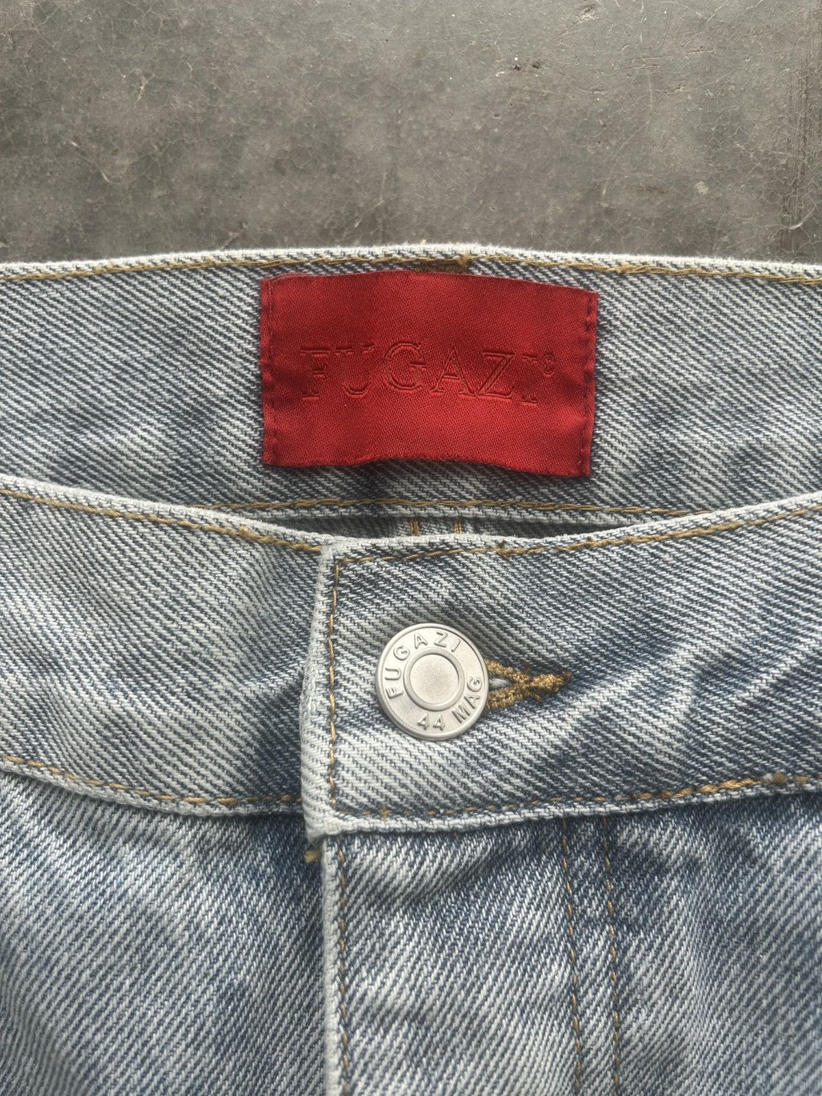 Fugazi Fugazi Chainstitched Baggy Jeans Size US 35 - 6 Thumbnail
