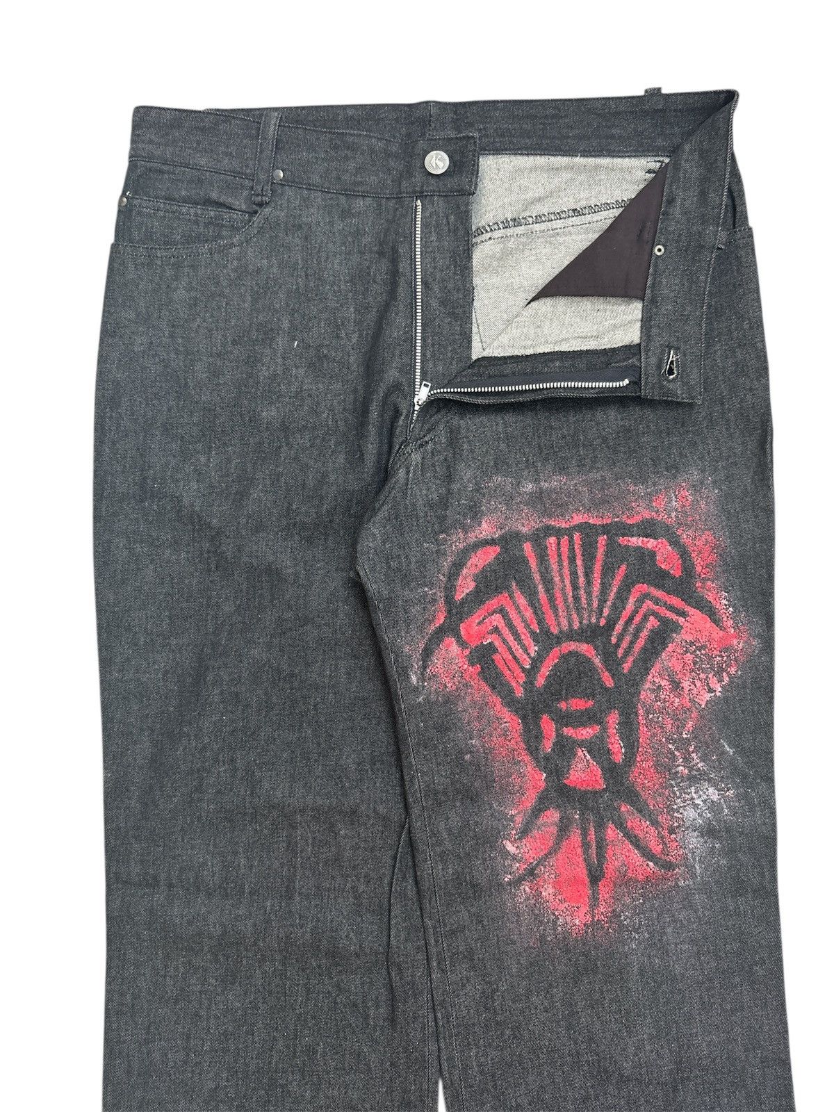 Japanese Brand × Tornado Mart KOHSHIN SATOH Tribal Denim Jeans Size US 32 / EU 48 - 4 Thumbnail