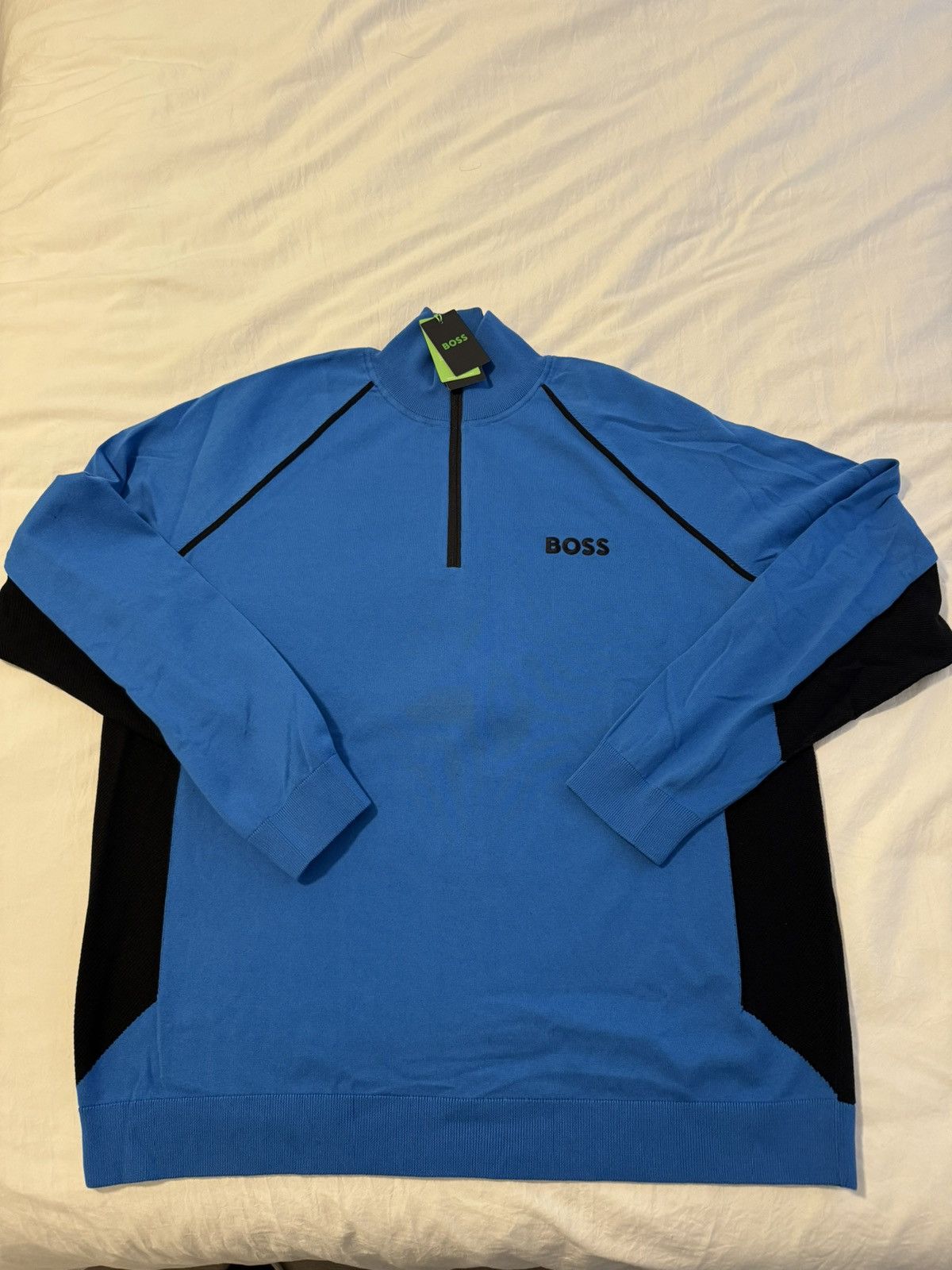 Hugo Boss Sweater with Color Blocking with Logo Size US XL / EU 56 / 4 - 2 Thumbnail