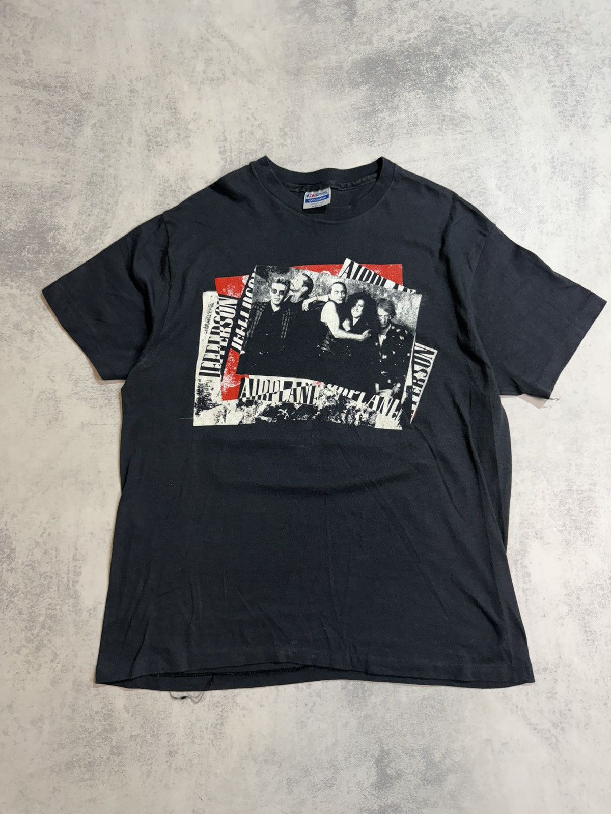Hanes Vintage 1989 Jefferson Airplane Reunion Tour Tee USA Hanes Size US XL / EU 56 / 4 - 2 Thumbnail