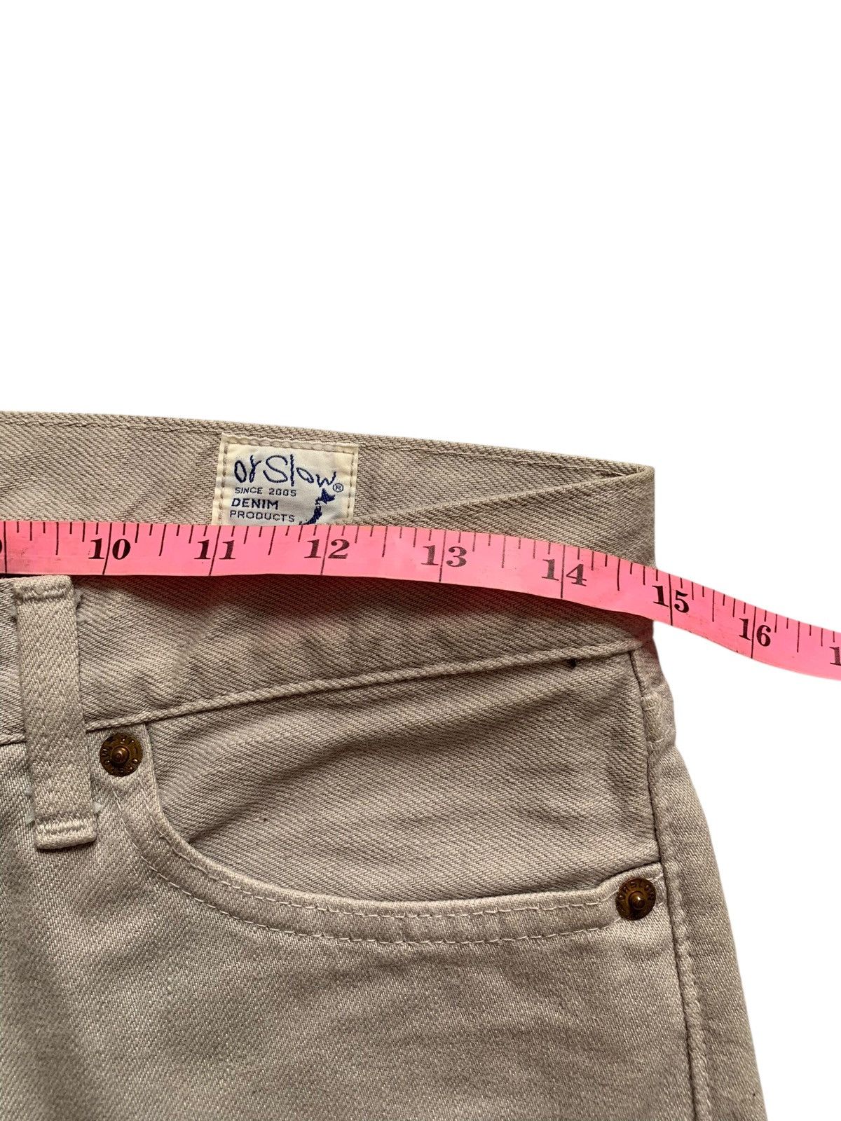 Vintage Orslow Japanesse Design Casual Pants Beige Colour Size US 31 - 11 Thumbnail