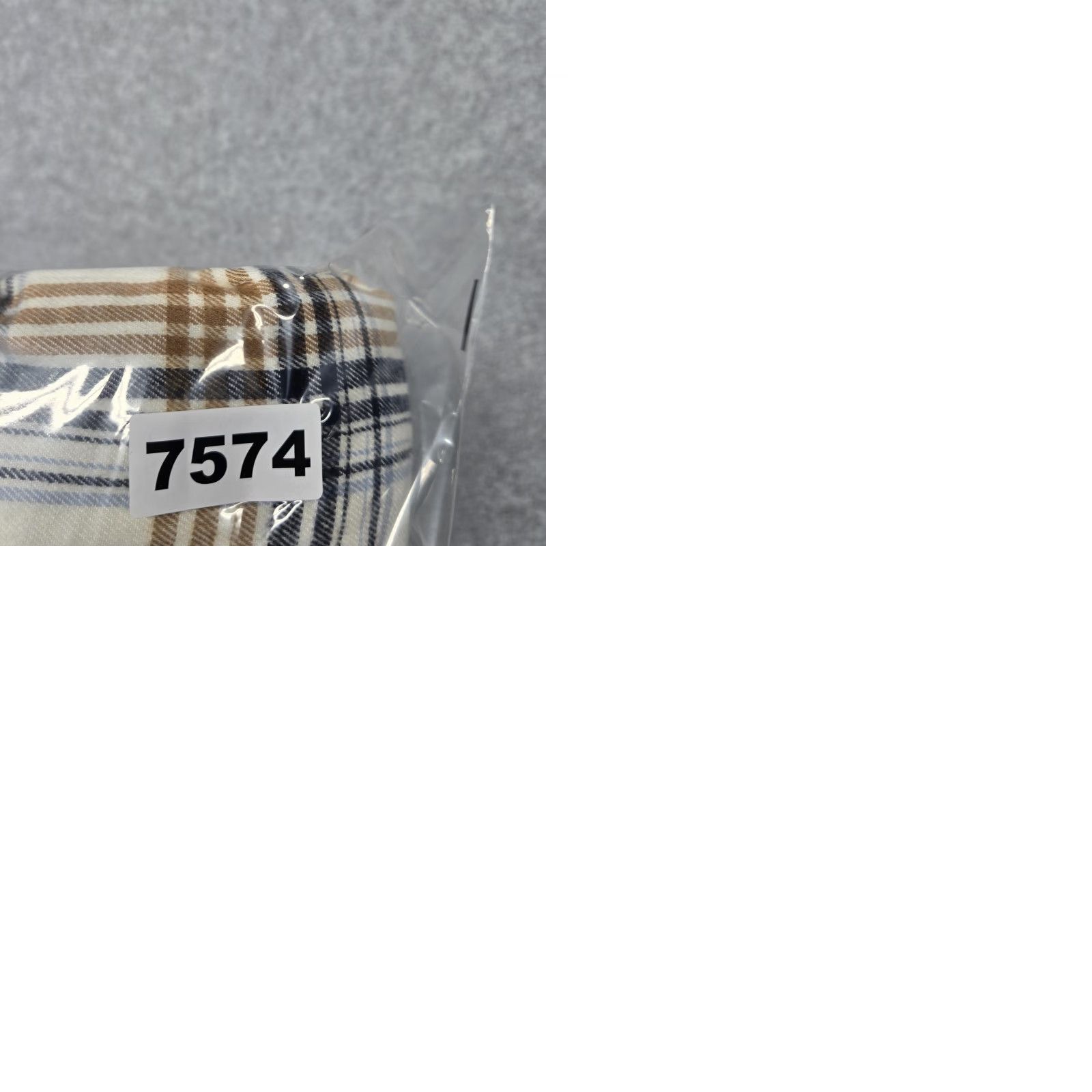 George George Shirt Mens Medium Beige Plaid Flannel Button-Up Long Sleeve Casual Size US M / EU 48-50 / 2 - 10 Thumbnail
