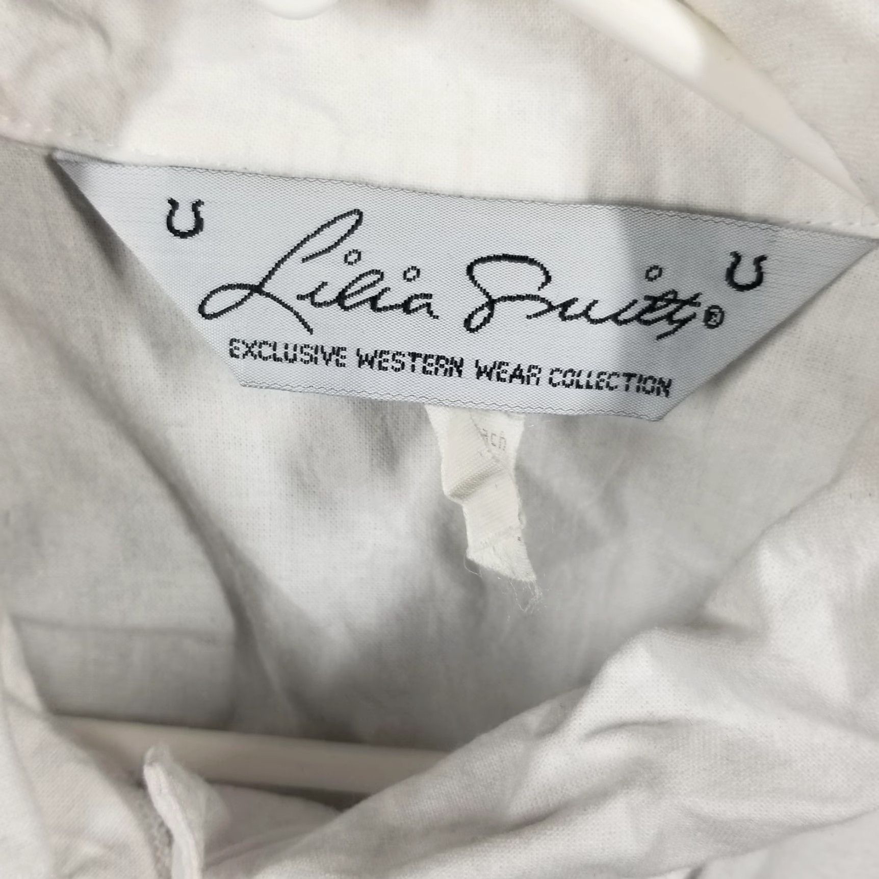 Vintage Lilia Smith Shirt Womens Medium White Western Embroidered Long Sleeve Button-Up Size M / US 6-8 / IT 42-44 - 3 Thumbnail