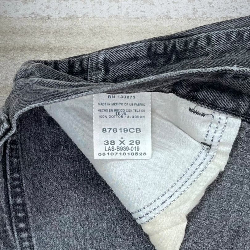 Rustler Vintage Y2K Rustler Work Jeans 38x29 Relaxed Fit Smoke Black Size US 38 / EU 54 - 4 Thumbnail