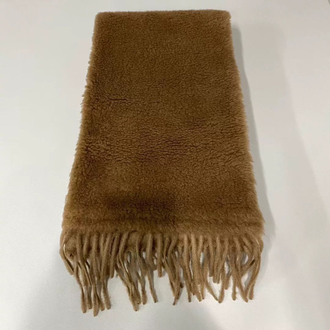 Max Mara Maxmara Camel Cashmere Scarf Size ONE SIZE - 1 Thumbnail