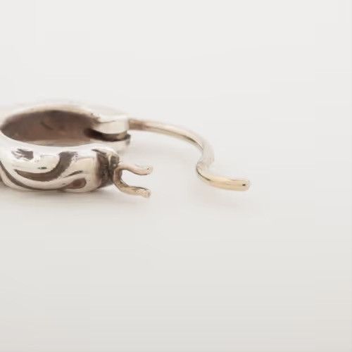 Chrome Hearts Chrome Hearts Tiny Scroll Hoop Earring Size ONE SIZE - 4 Thumbnail