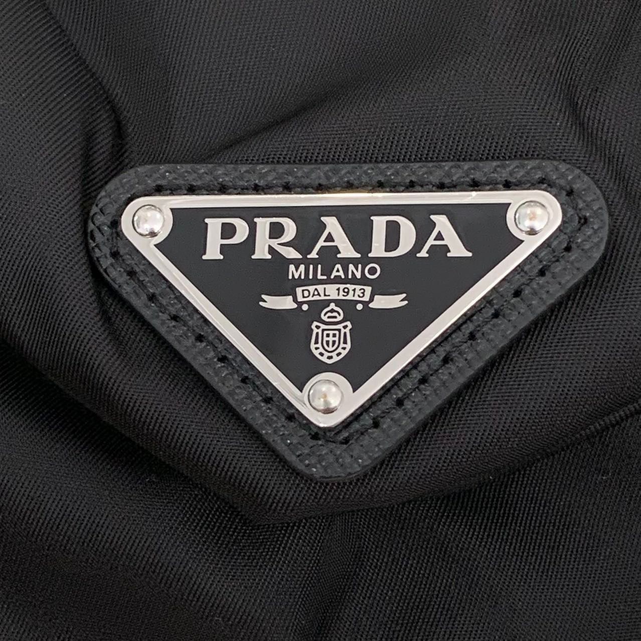Prada Prada Black Nylon Belted Mini Skirt With Front Pocket Size 27" / US 4 / IT 40 - 5 Thumbnail