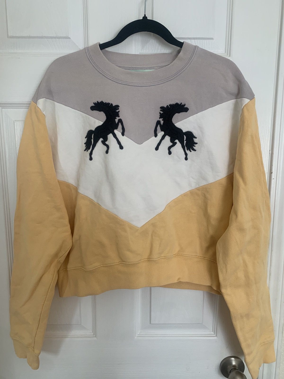 Off-White 2013 Women’s Off-White horses knit sweatshirt size Medium Size M / US 6-8 / IT 42-44 - 1 Thumbnail