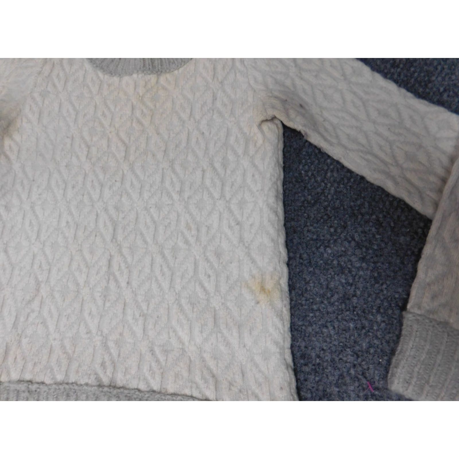 Loft LOFT Sweater Shirt Pets XXSP Gray Rib Knit Crewneck Pullover Women’s Striped Long Sleeve Knit Cotton Casual Casual Women Size XXS / US 00 / IT 34 - 7 Thumbnail