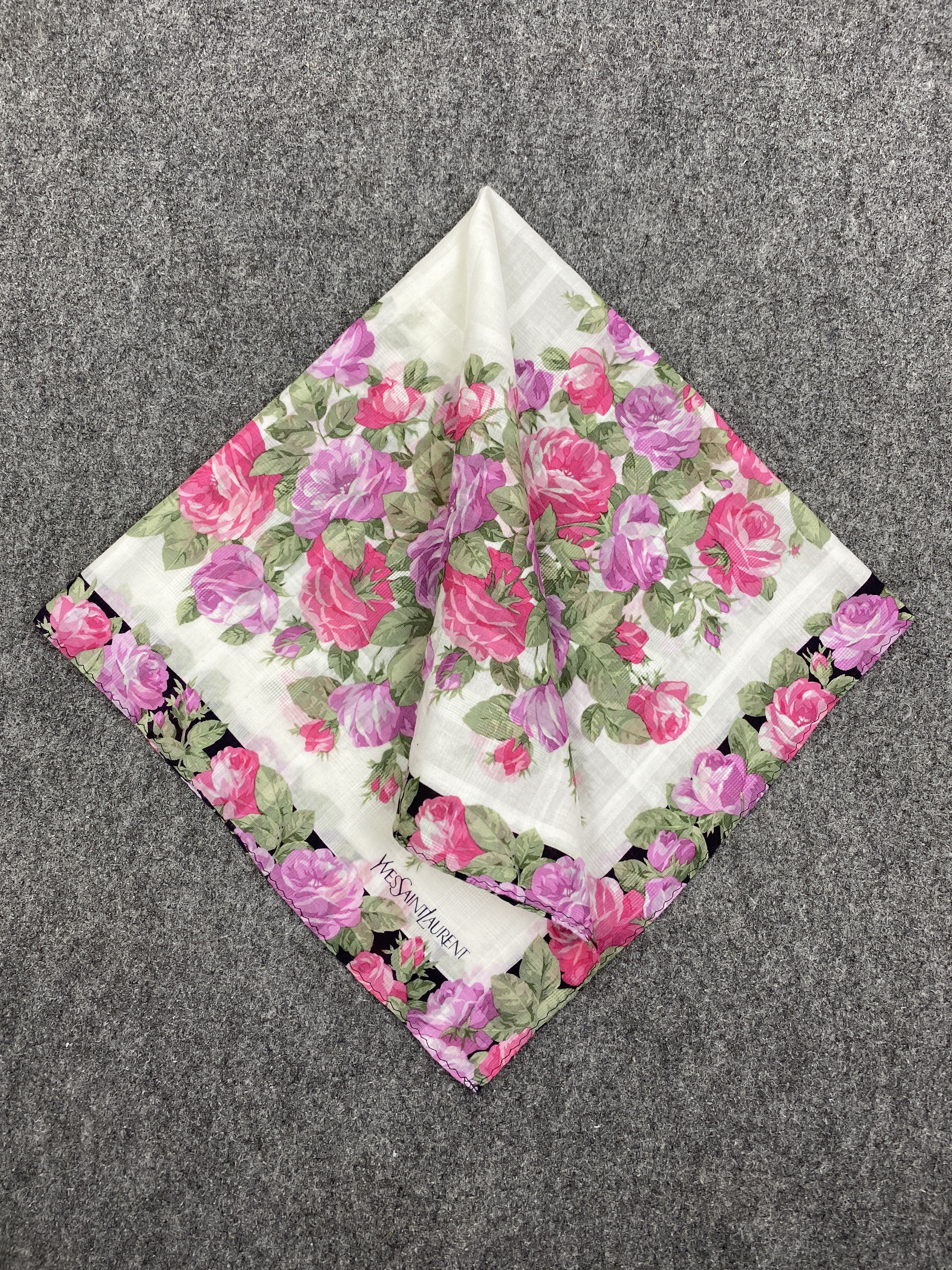 Yves Saint Laurent Yves Saint Laurent Handkerchief / Neckerchief HKC0631 Size ONE SIZE - 3 Thumbnail