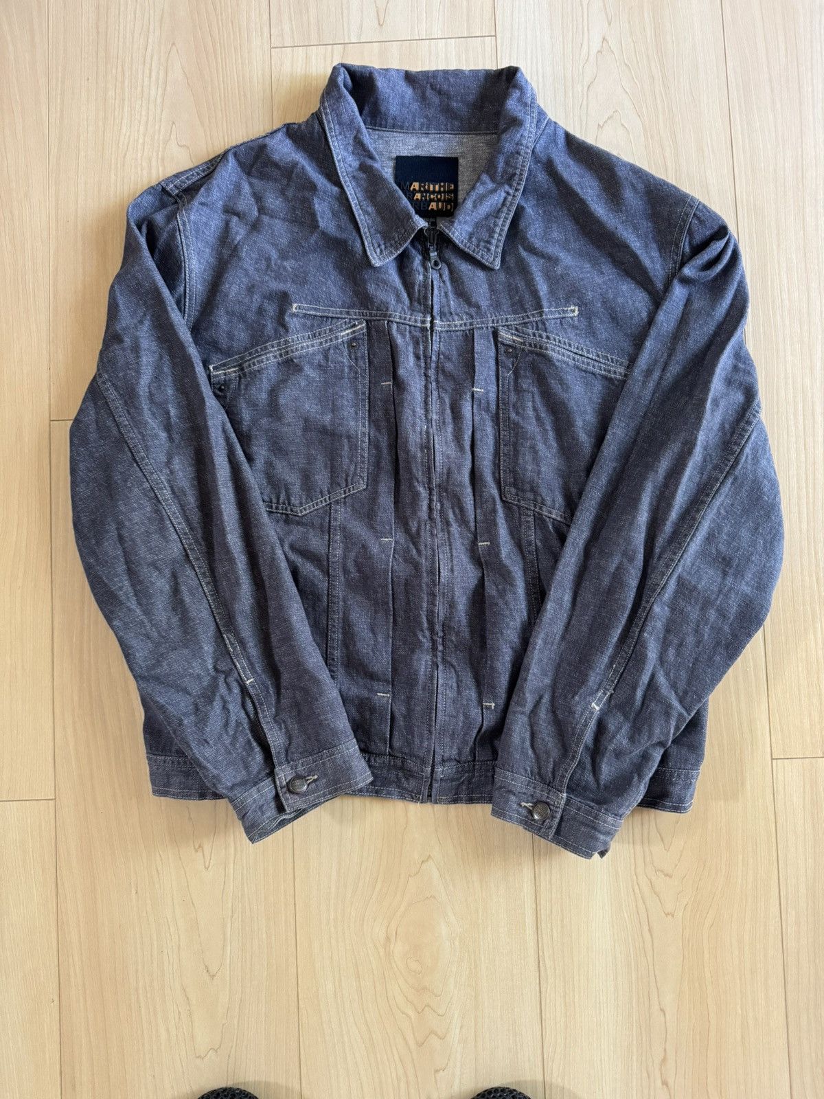 Marithe + Francois Girbaud Marith + Francis Girbaud Zip Up Denim Jacket Size US XXL / EU 58 / 5 - 1 Thumbnail