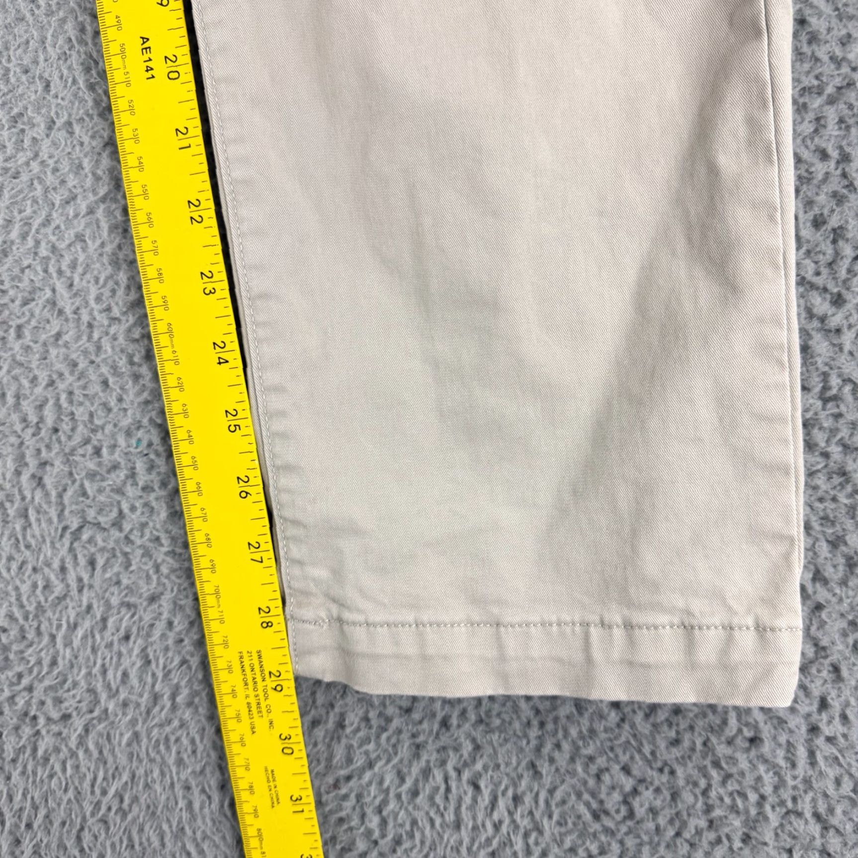 Flint And Tinder Flint and Tinder Chino Pants Mens Size 34x30 Khaki Straight Fit Casual Cotton Size US 34 / EU 50 - 7 Thumbnail