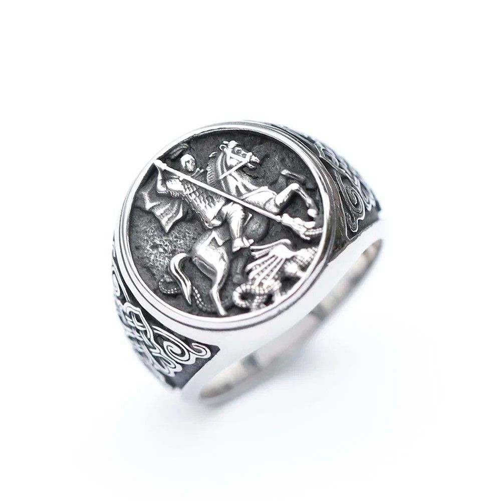Jewelry Knight Ring Streetwear Jewelry Fashion Gift Size ONE SIZE - 6 Thumbnail