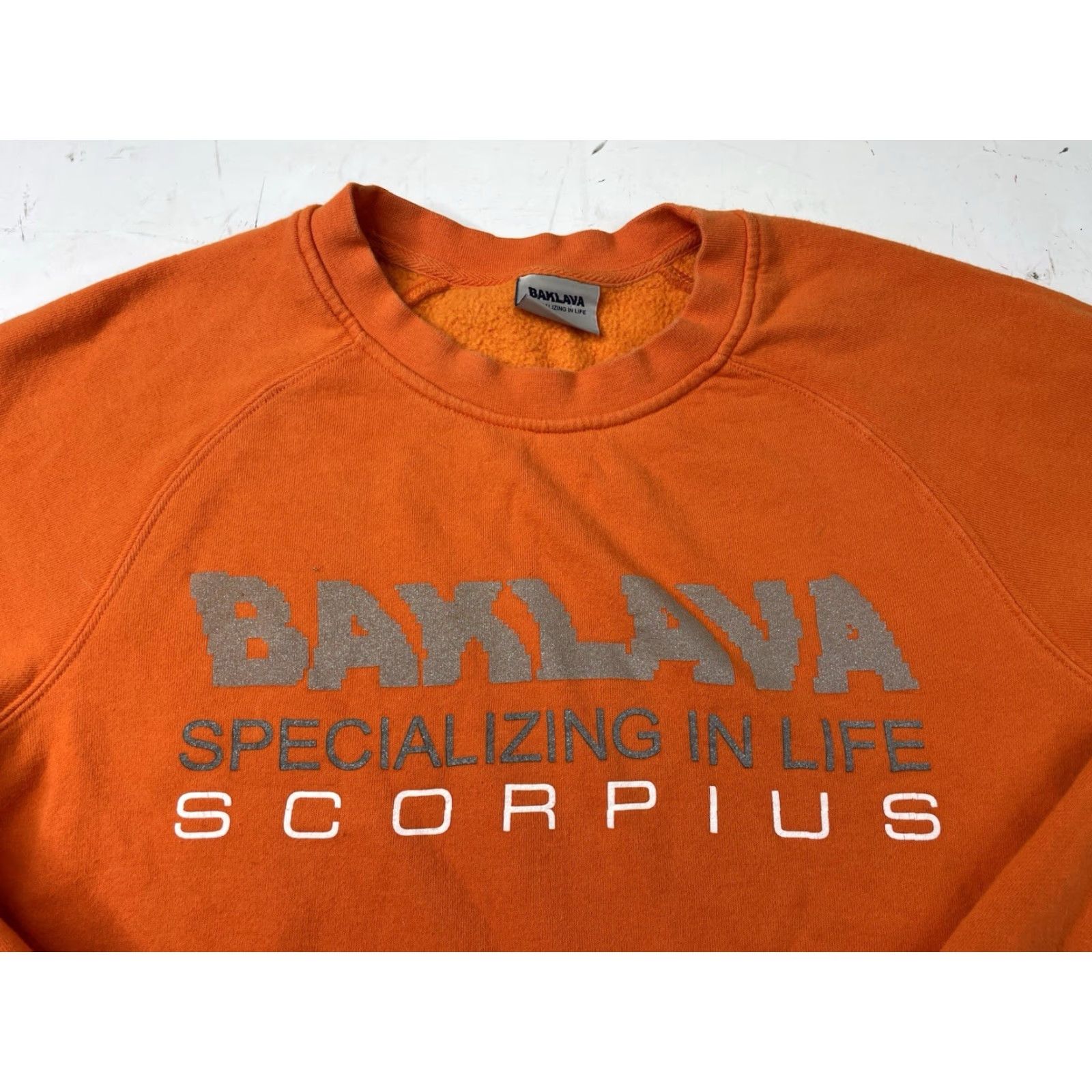 Vintage Action Bronson Sweatshirt Mens Medium Orange Pullover Scorpius Baklava Friends & Family Size US M / EU 48-50 / 2 - 3 Thumbnail