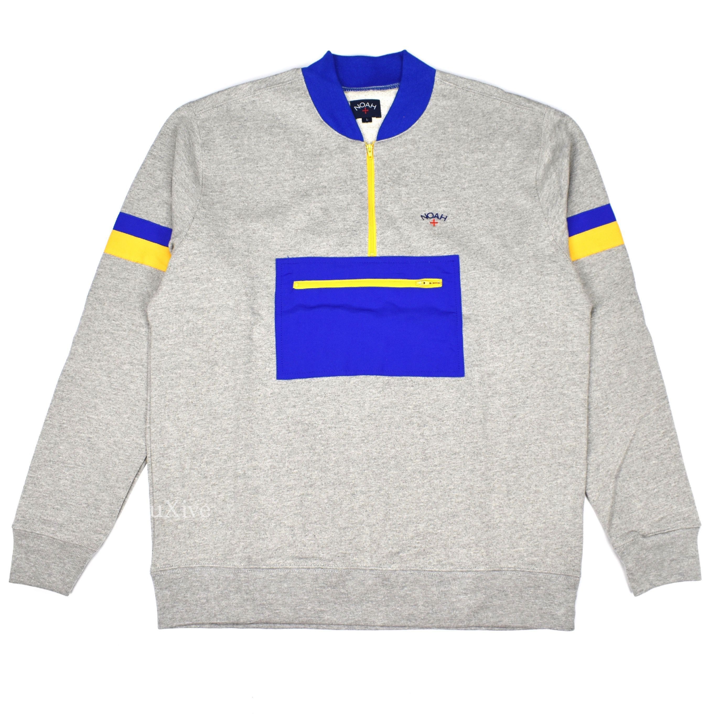 Noah Noah Gray 1/4 Zip Logo Pullover DS Size US L / EU 52-54 / 3 - 1 Preview