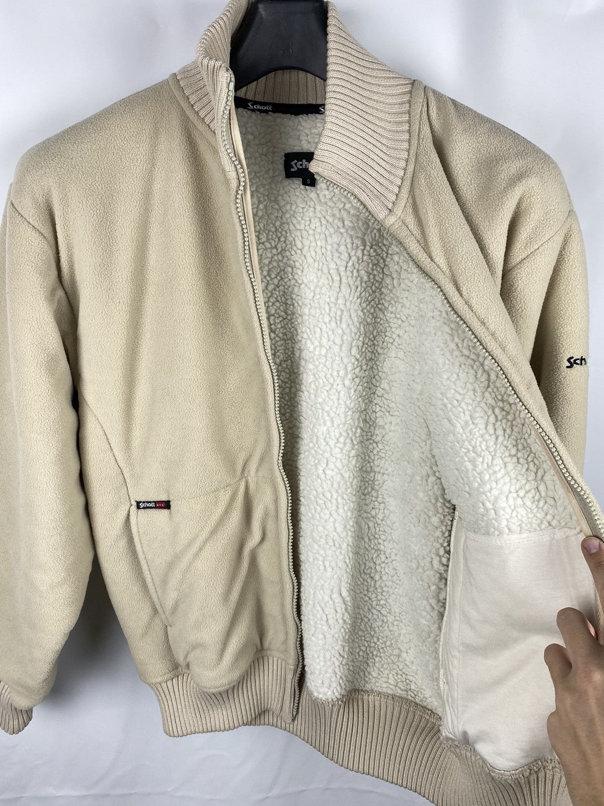 Schott × Vintage Schott NYC Fleece Bomber Jacket Full-Zip size S Size US S / EU 44-46 / 1 - 10 Thumbnail