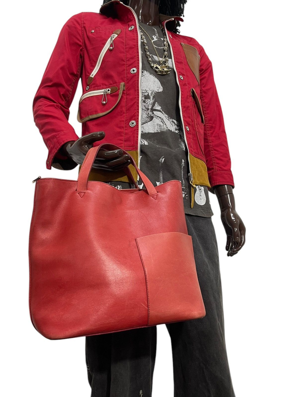Genuine Leather Full Leather Ferrira Mauro Governa Italy Tote Bag 1🟩5 Size ONE SIZE - 1 Thumbnail