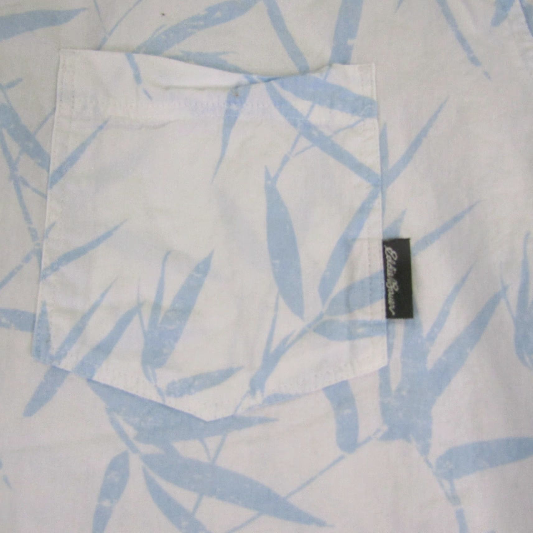 Eddie Bauer VINTAGE Eddie Bauer Shirt Mens Large Floral Short Sleeve Button-Down Casual Outdoor Cotton White Mens Size US L / EU 52-54 / 3 - 3 Thumbnail