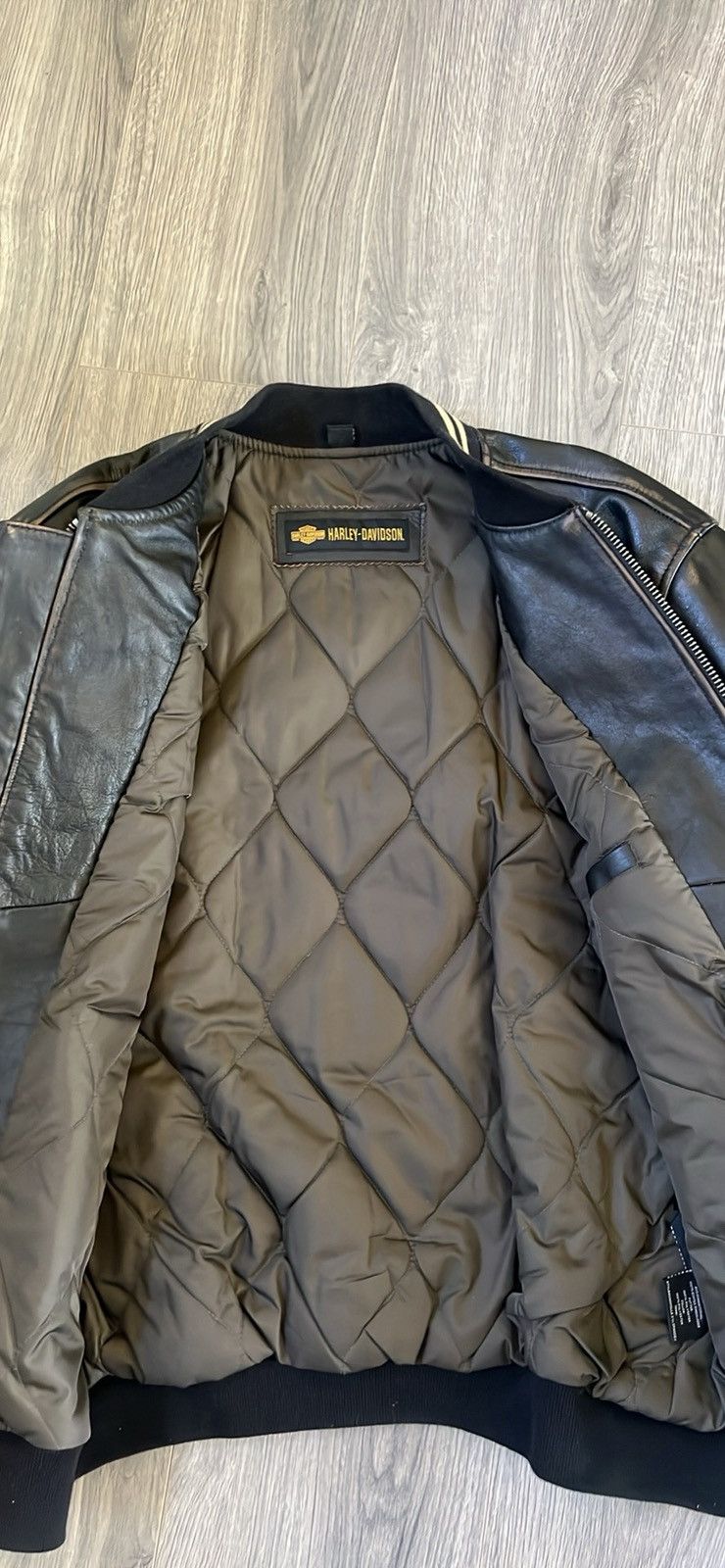 Harley Davidson Harley Davidson Leather Jacket - Size: LG Size US L / EU 52-54 / 3 - 3 Thumbnail