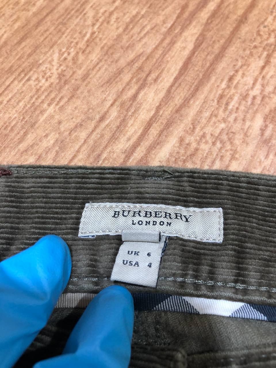 Burberry Vintage BURBERRY Womens Corduroy Chino PANTS CASUAL Size 27" / US 4 / IT 40 - 2 Thumbnail