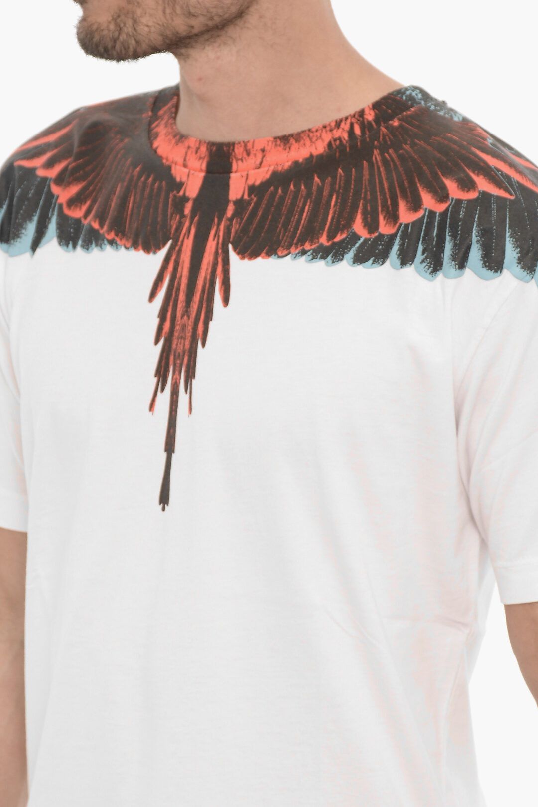 Marcelo Burlon og1mm0824 Crewneck T-Shirt in White Size US XXS / EU 40 - 3 Thumbnail