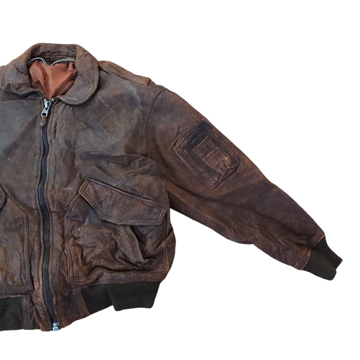 Other Vintage 70s military Leather Jacket Size US M / EU 48-50 / 2 - 3 Thumbnail