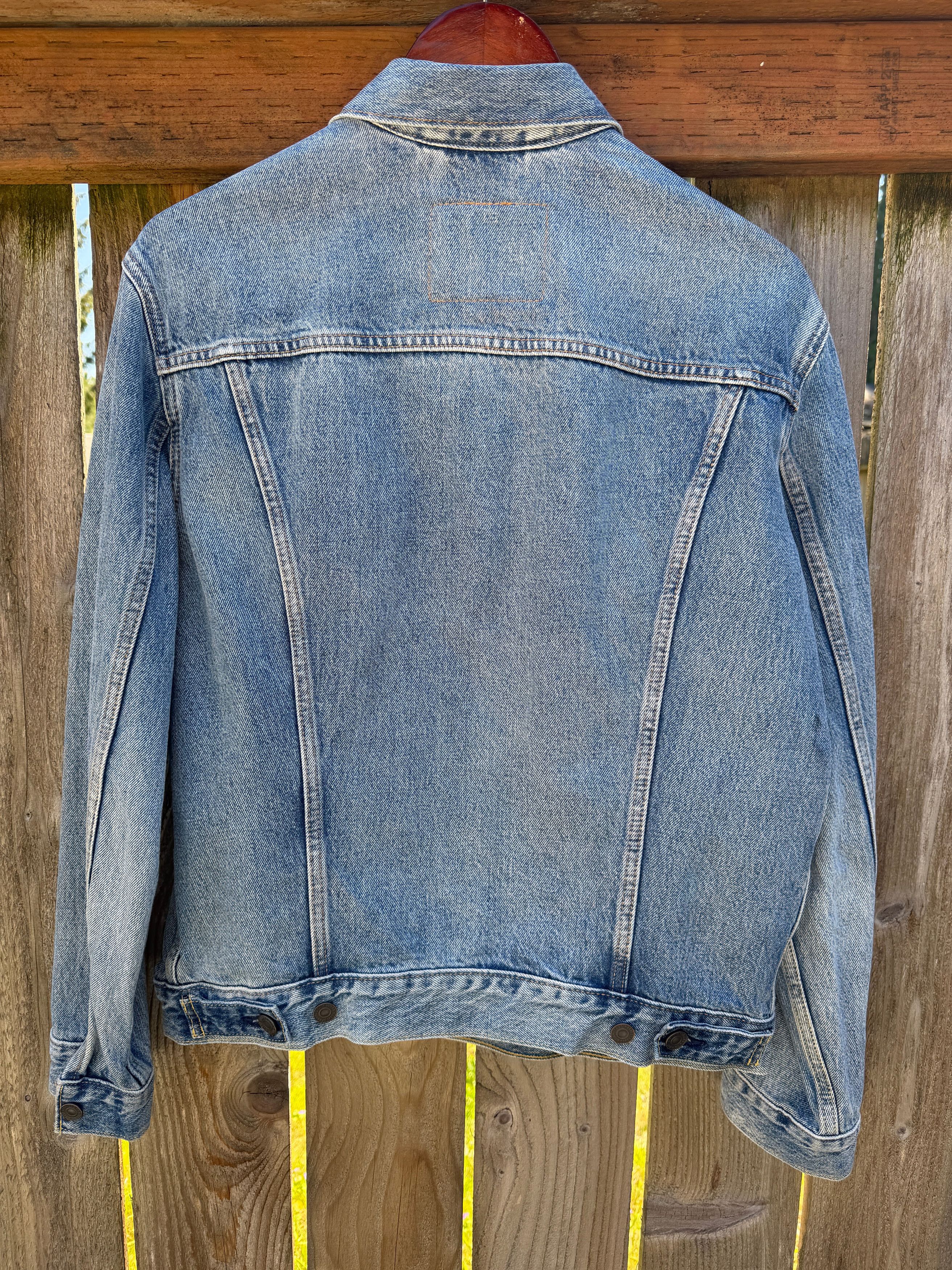Levi's Denim Trucker Light Wash Size US M / EU 48-50 / 2 - 2 Thumbnail
