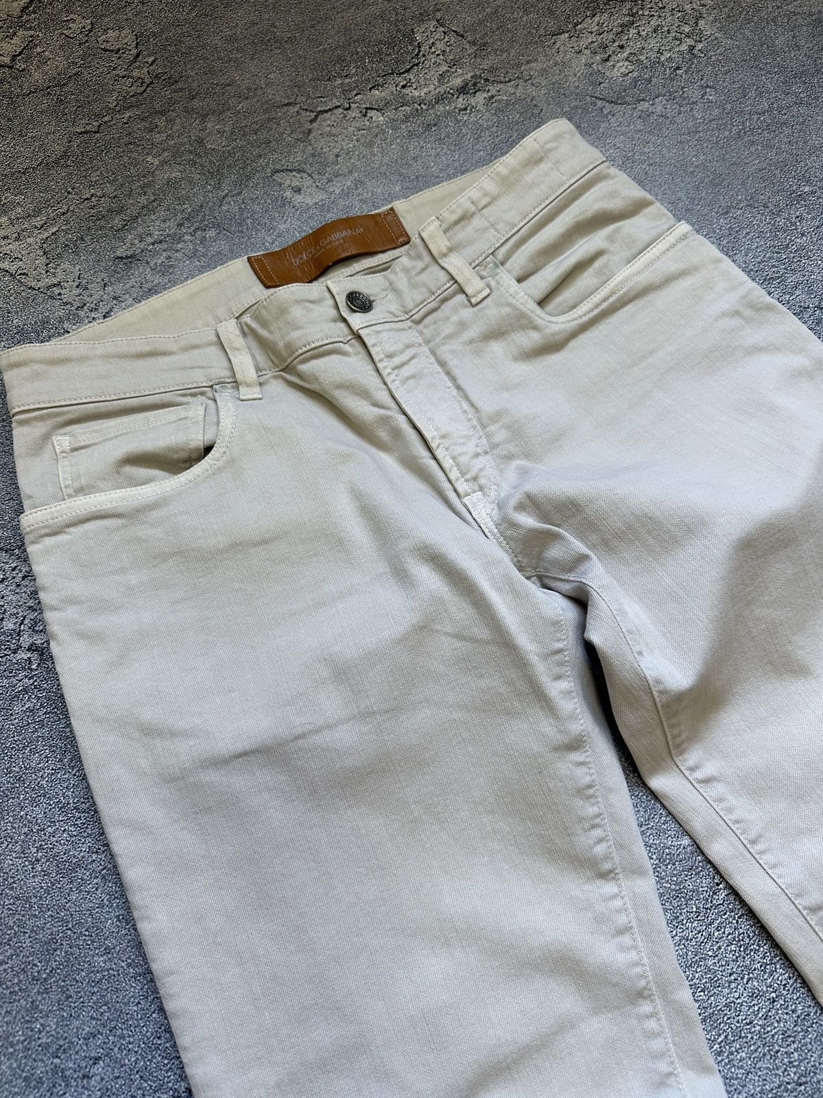 Dolce & Gabbana D&G 14 Stretch Beige Denim Pants | Made in Italy | Size 48 Size US 32 / EU 48 - 3 Thumbnail