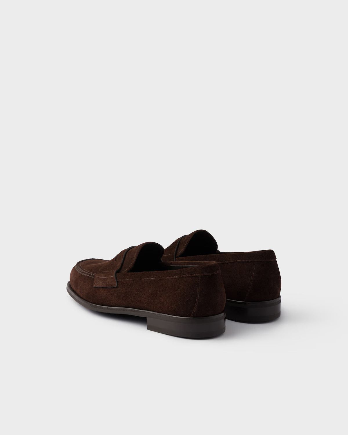 Prada o1mt1gz0226 Suede Loafers in Brown Size US 9.5 / EU 42-43 - 3 Thumbnail
