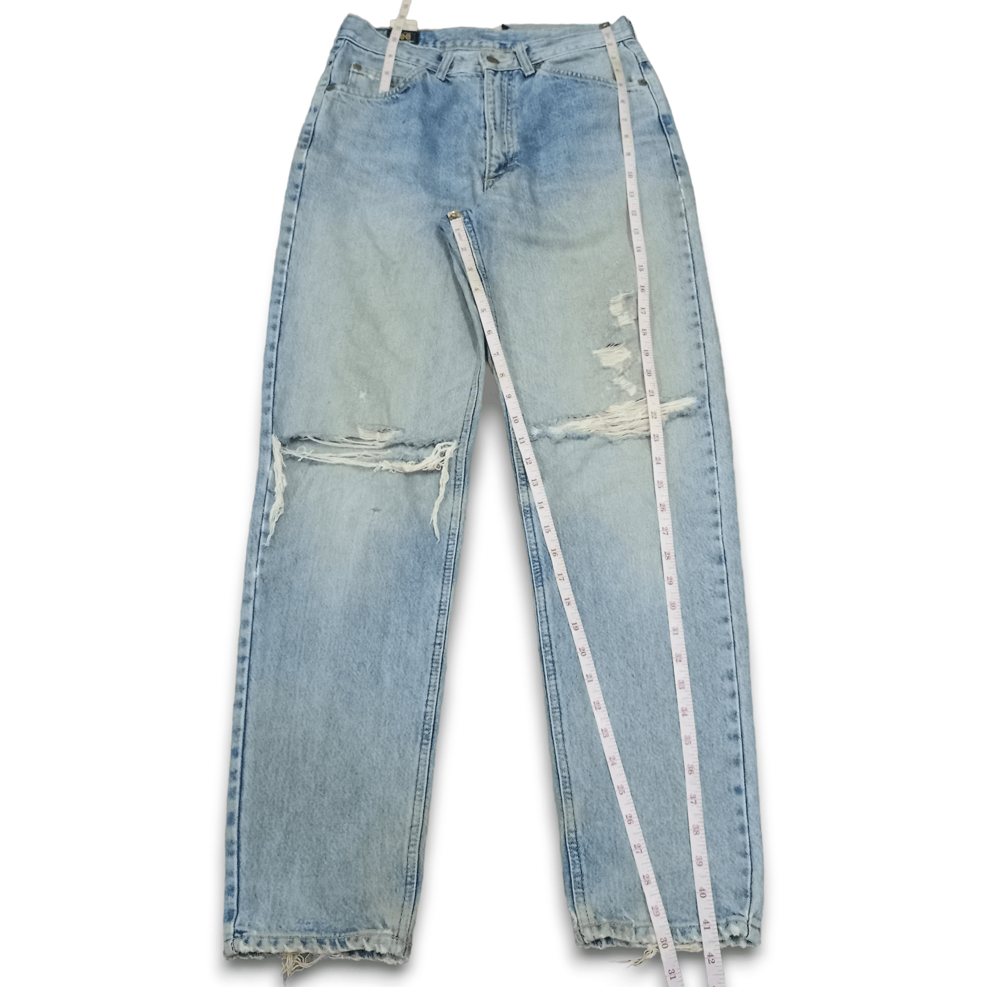 Lee Vintage Lee Riders Sanforized Faded Distressed Jeans 28x30 Size US 28 / EU 44 - 12 Thumbnail