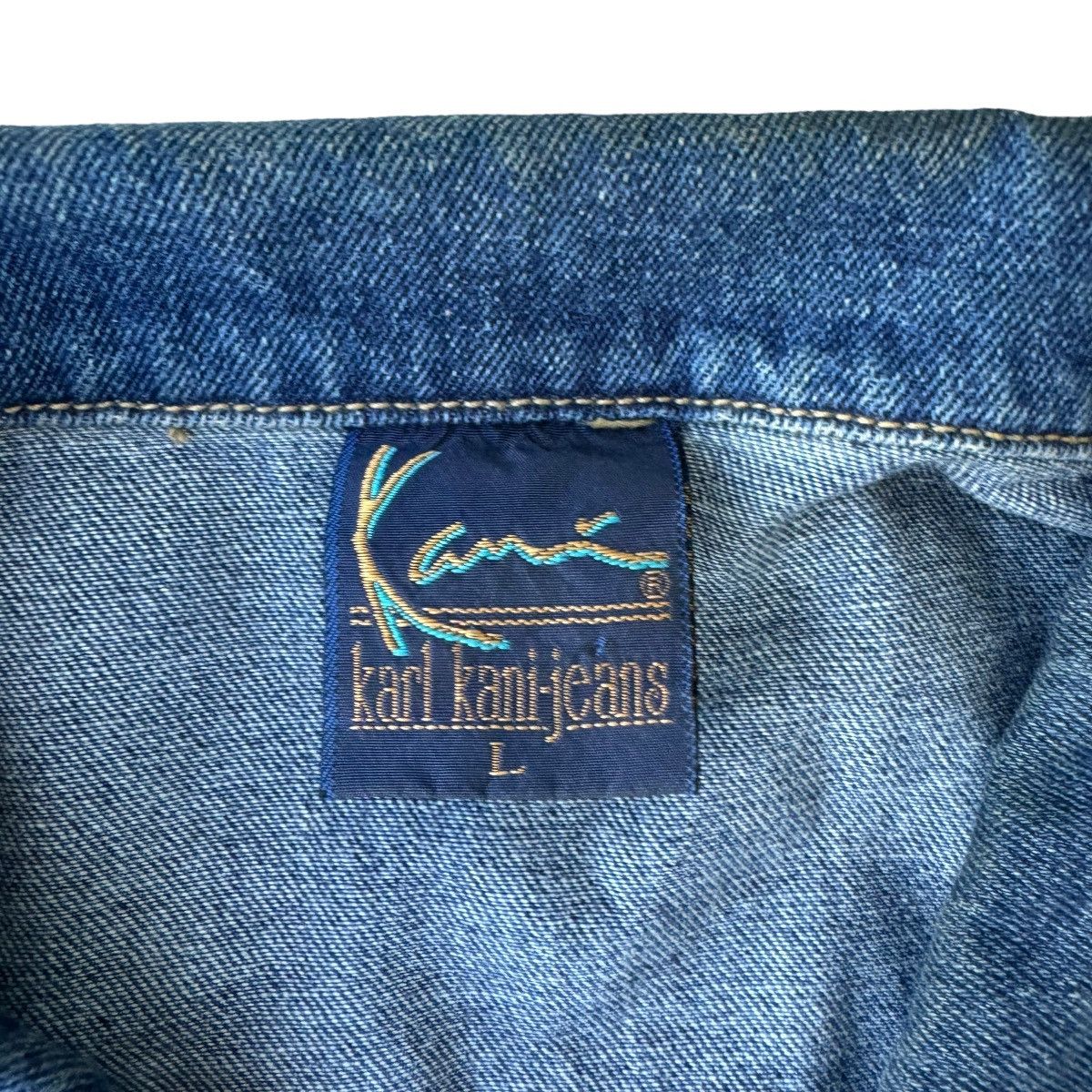 Karl Kani × Makaveli Vintage Karl Kani Jeans Button-up Jean Denim Jacket Tupac Size US L / EU 52-54 / 3 - 6 Thumbnail