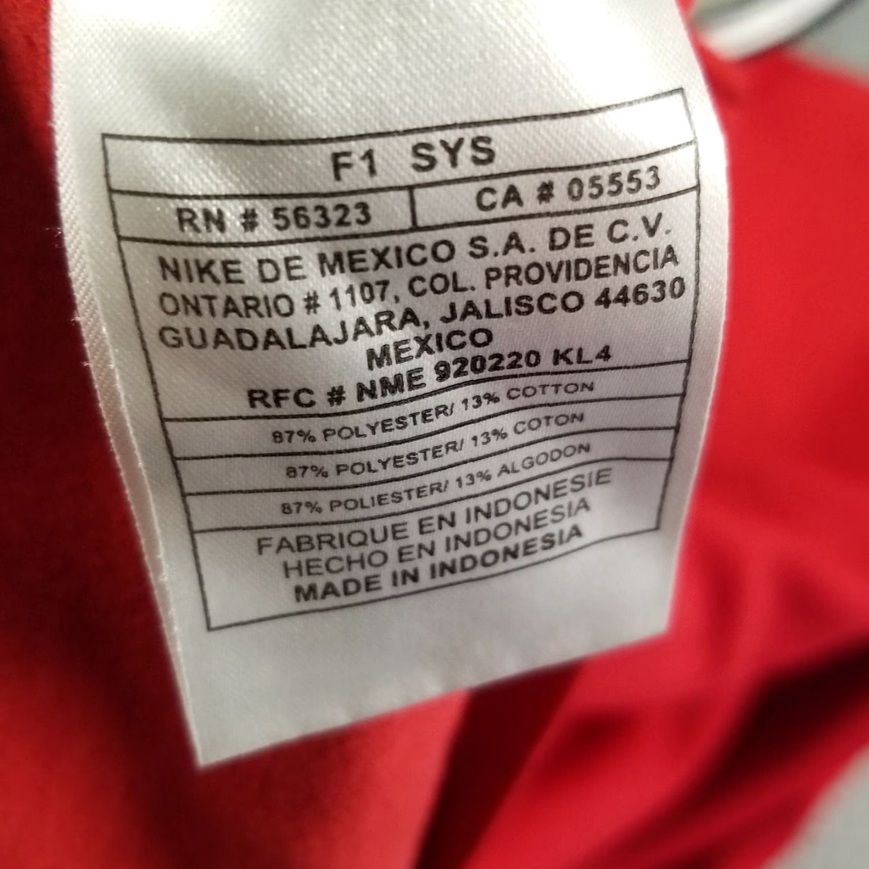 Nike Vintage Nike Shirt Men Large Red Mini Swoosh Sewn Y2K Gray Tag Ringer Jersey Size US L / EU 52-54 / 3 - 7 Thumbnail
