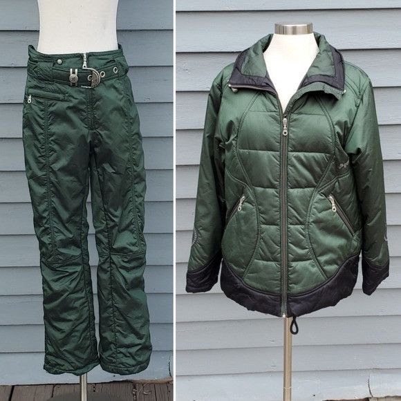 Vintage Vintage 90s y2k Sportalm Kitzbuhel Green Ski Pants and Winte Size M / US 6-8 / IT 42-44 - 1 Thumbnail
