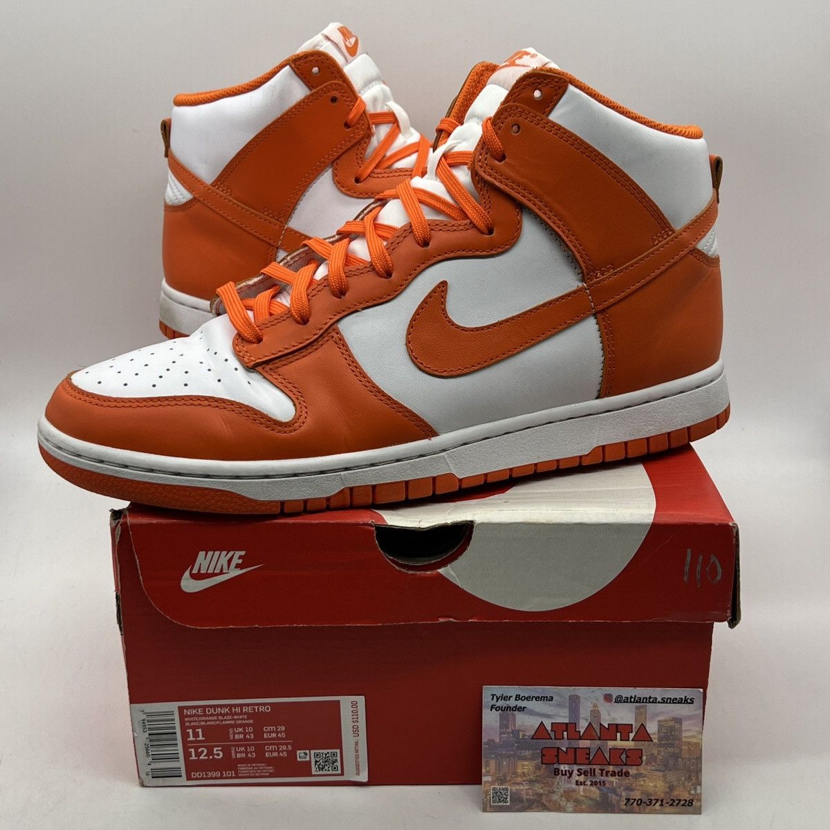 Nike Nike Dunk high Syracuse Size US 11 / EU 44 - 1 Thumbnail