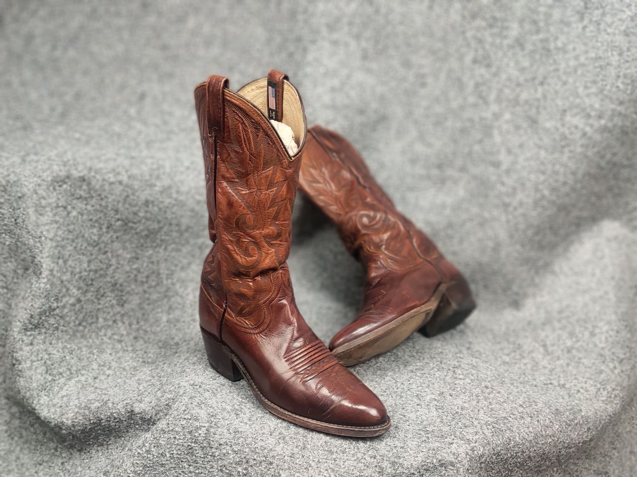 Dan Post Dan Post vintage Brown Western cowboy boots USA Made Size US 7.5 / IT 37.5 - 18 Thumbnail