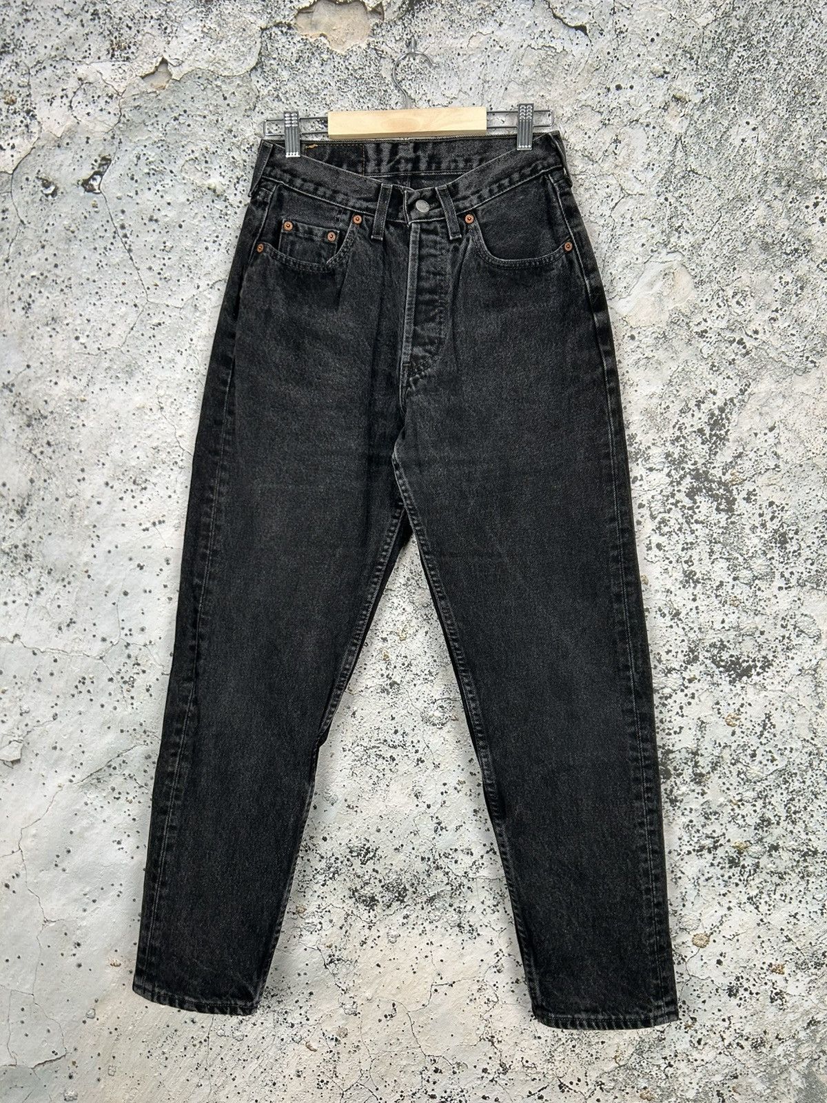 Levi's Vintage Levi’s 507 30x30 Black Denim Pants Jeans Size US 30 / EU 46 - 1 Thumbnail