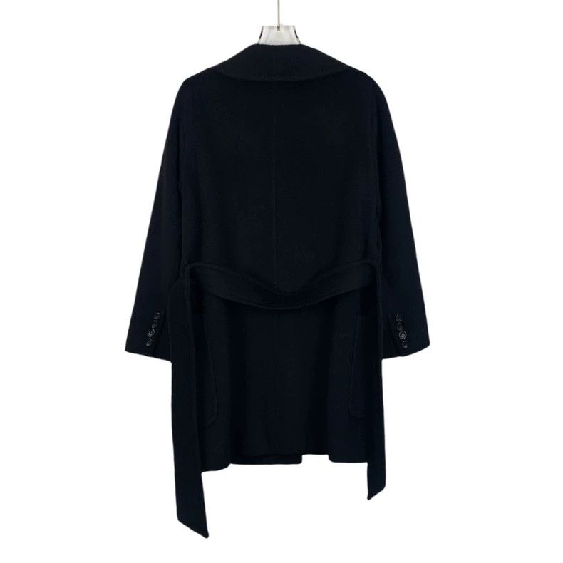 Max Mara Max Mara Black cashmere belt coat Size S / US 4 / IT 40 - 2 Thumbnail