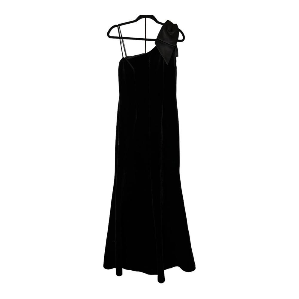 Designer Eliza J l Velvet One Shoulder Gown Size 8 Size M / US 6-8 / IT 42-44 - 6 Thumbnail