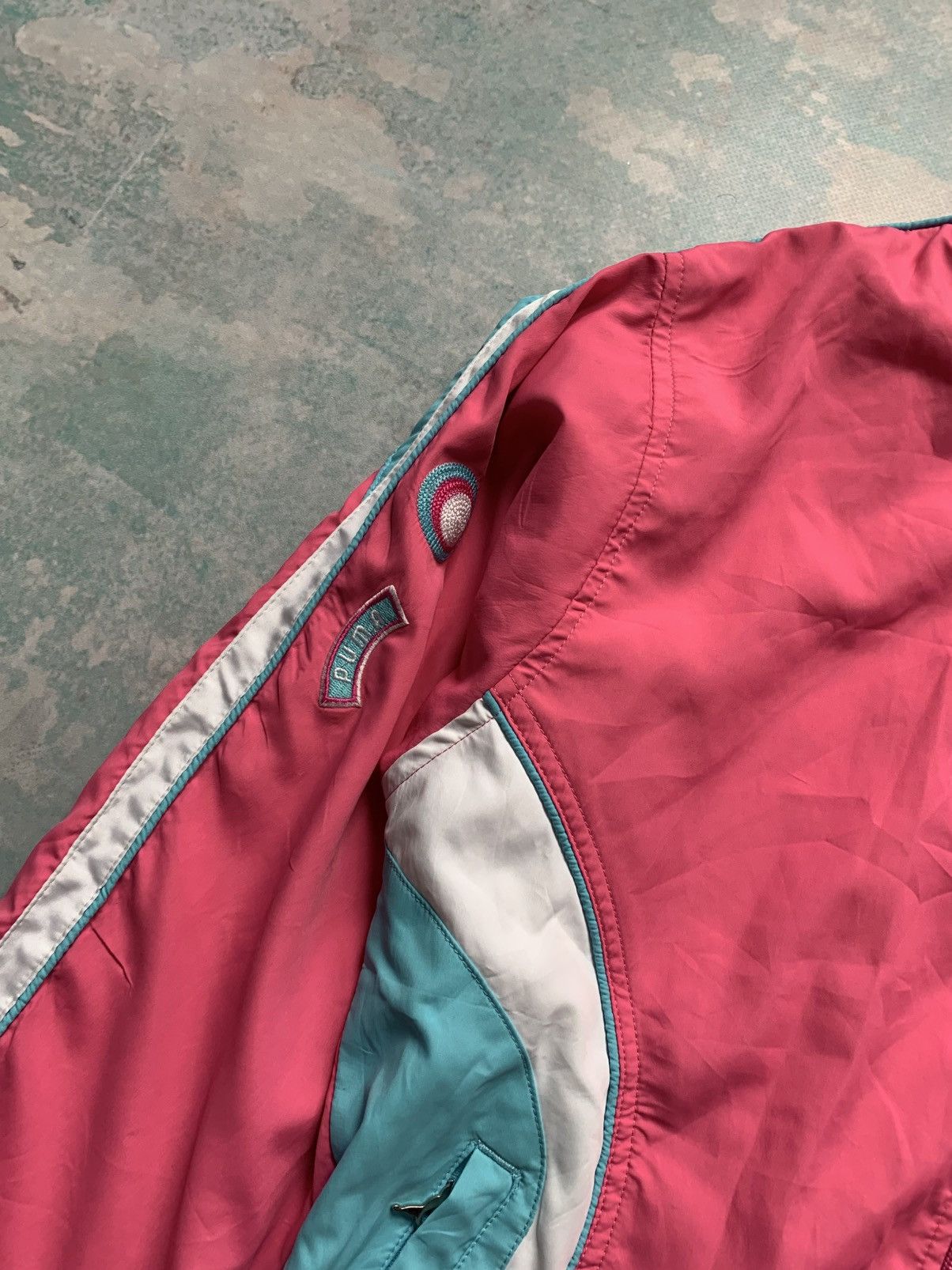 Puma Nylon Tracksuit Vintage Y2K Pink 00s Size for Teens L
