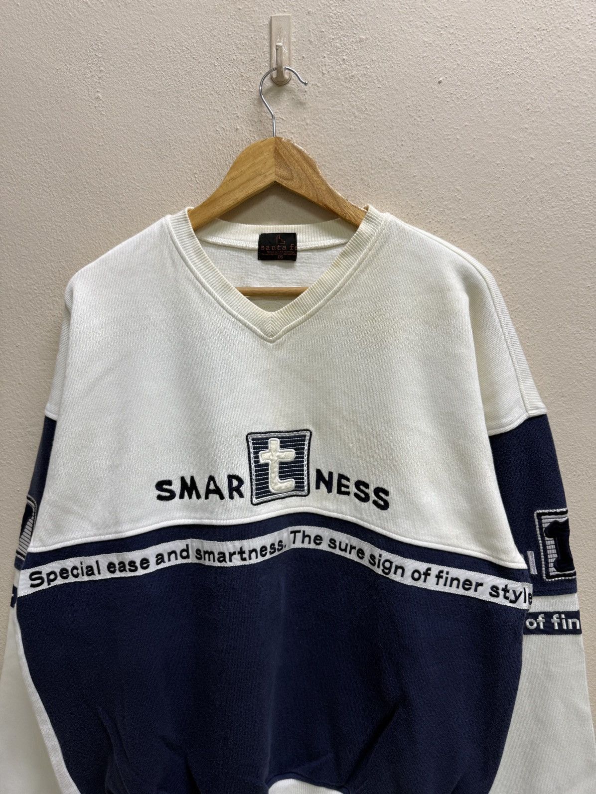 Vintage Vintage Santa Fe Smart Tailoring Vneck Sweatshirt Size US XL / EU 56 / 4 - 18 Thumbnail