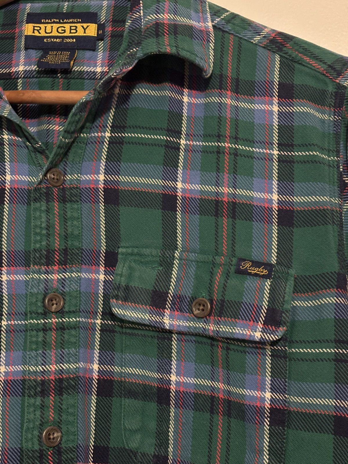 Rugby Ralph Lauren Pyrex Blank Rugby Ralph Lauren Long Sleeve Flannel Shirt Size US S / EU 44-46 / 1 - 5 Thumbnail