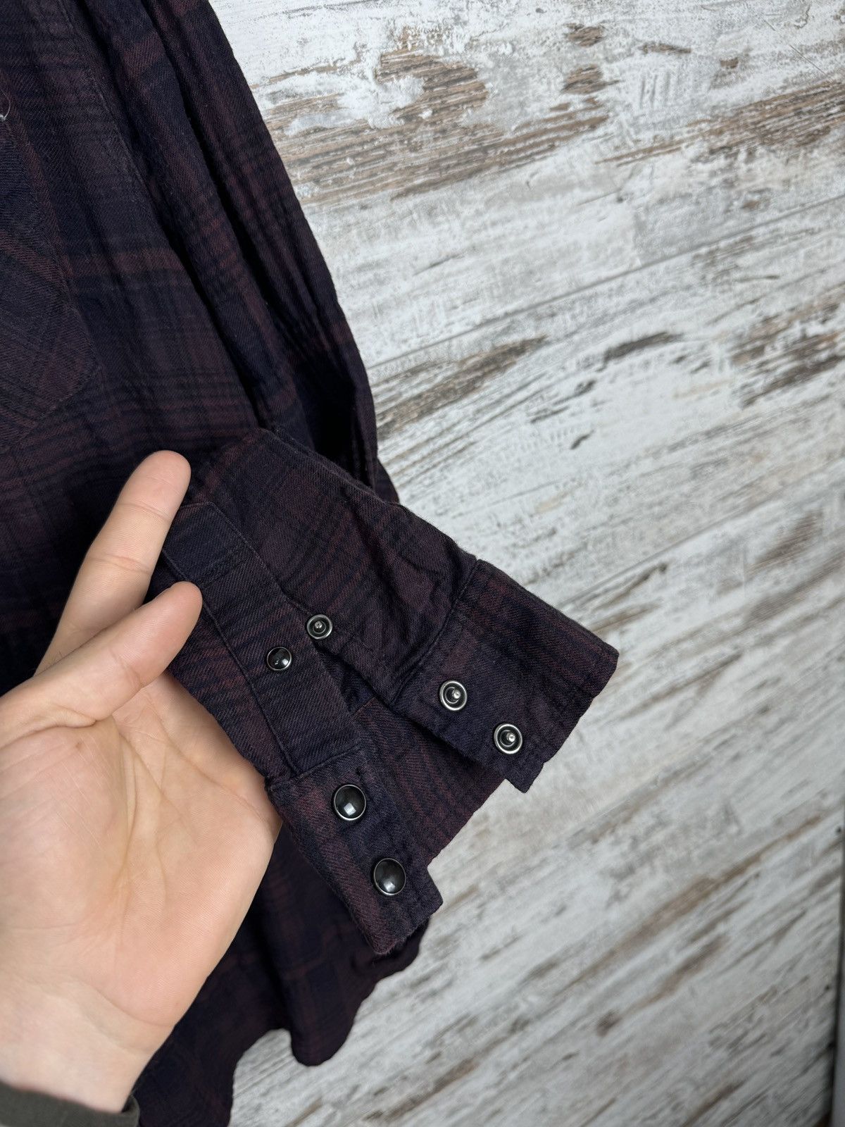 Allsaints Mens Vintage Allsaints Wolfson ls shirt button up luxury Size US L / EU 52-54 / 3 - 4 Thumbnail