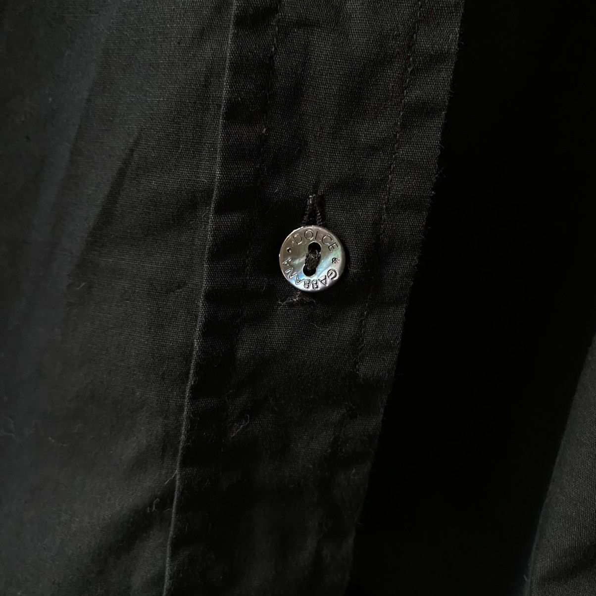 Dolce & Gabbana DOLCE & GABBANA Black Fitted Shirt Size S / US 4 / IT 40 - 7 Thumbnail