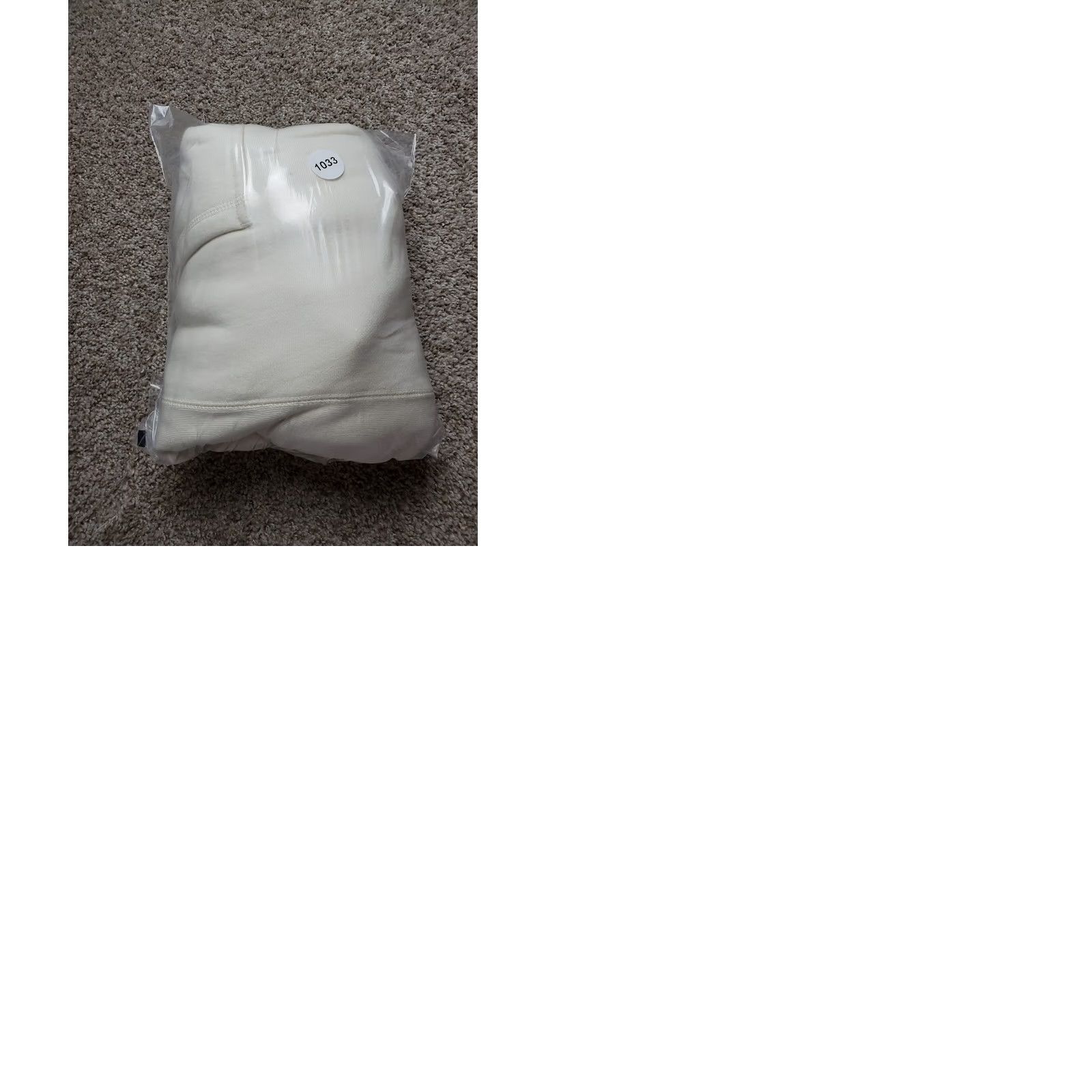 J Brand Cloak Hoodie XL Mens Ivory Pullover Long Sleeve Hooded Pockets Logo Embroidered Fall Winter Regular Men Size US XL / EU 56 / 4 - 10 Thumbnail